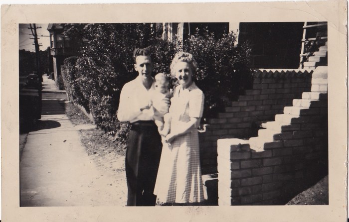 Lilly Flaherty Bannon with James Doran and his nephew in 1946.