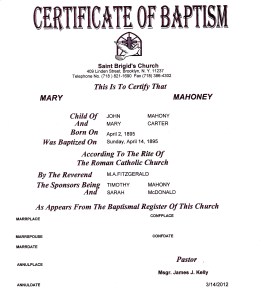 MaryMahoneyBaptism