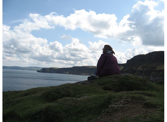 Looking towards Scotland from County Antirm, Northern Ireland