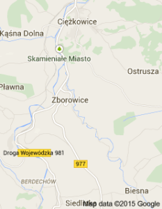 Google Map for Zborowice, Poland