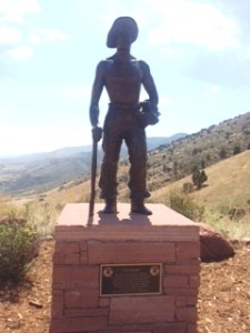 Red Rocks, Colorado - CCC Statue