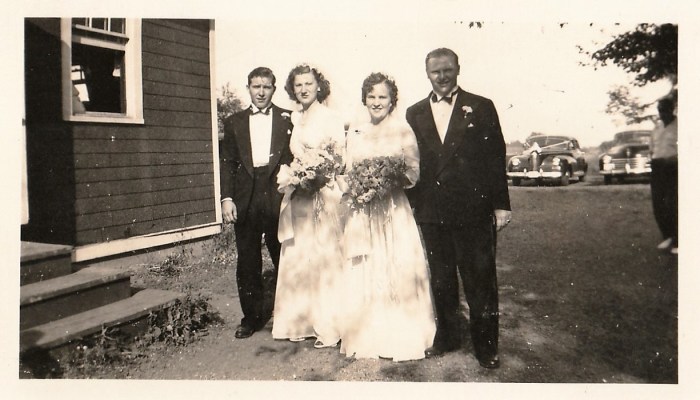 Wedding of John Szczeck and Stell Chaissou - July 3rd, 1945