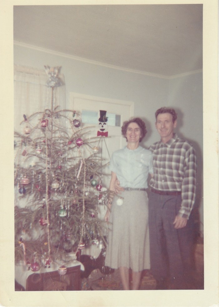 Christmas 1961 - Mary and James